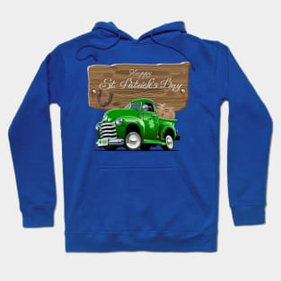 Saint Patrick's vintage cartoon truck Hoodie